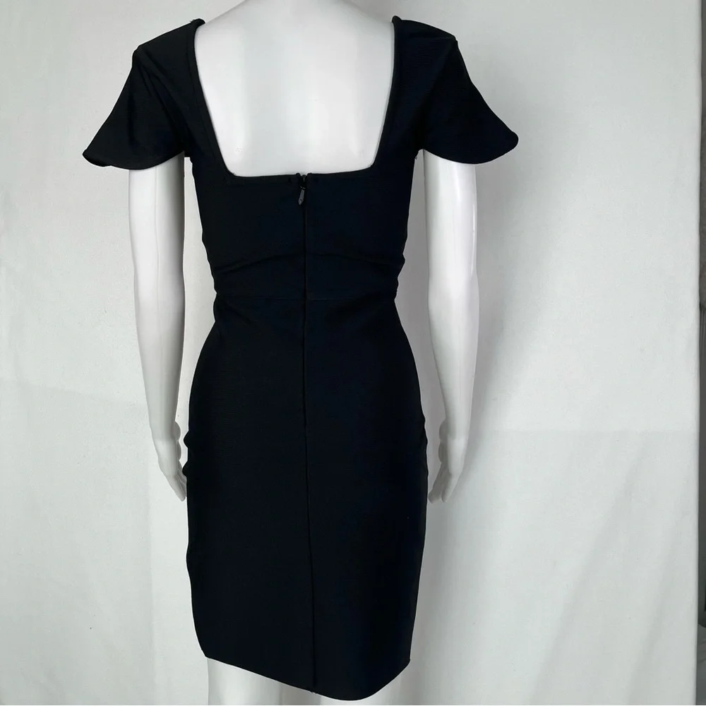 NWOT Dress Mini w/Embellished Neckline Bodycon Bandage Party Dress-Feminine Sz S